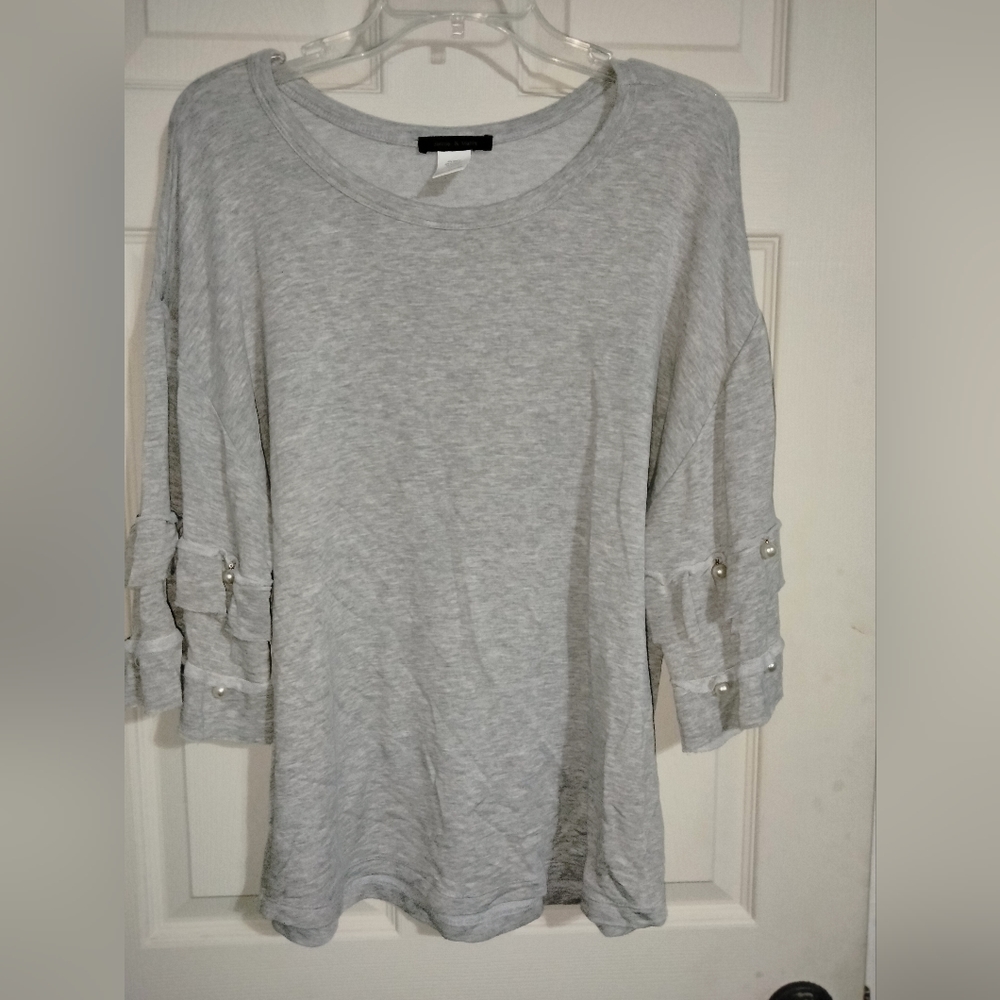 Gray Jennie and Maris Blouse L